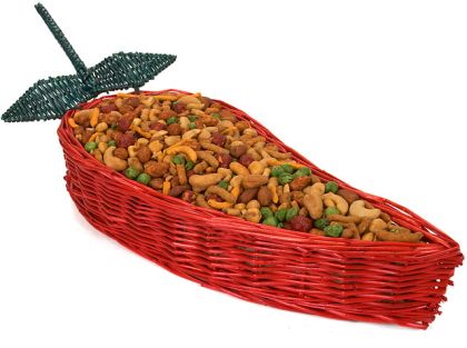 A basket of peanut mix